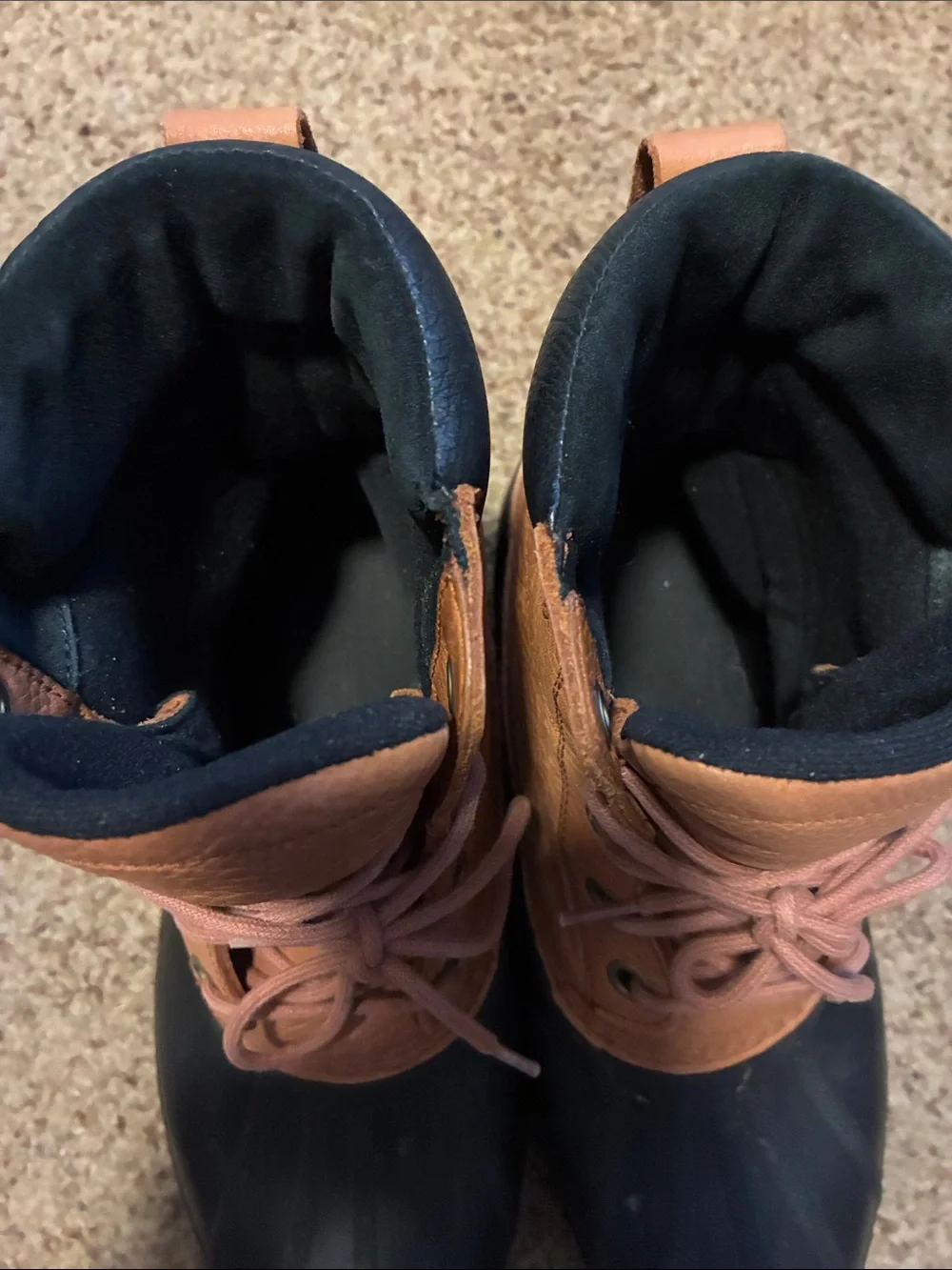 Sorel Brown and Black Men’s Rain & Snow Boots